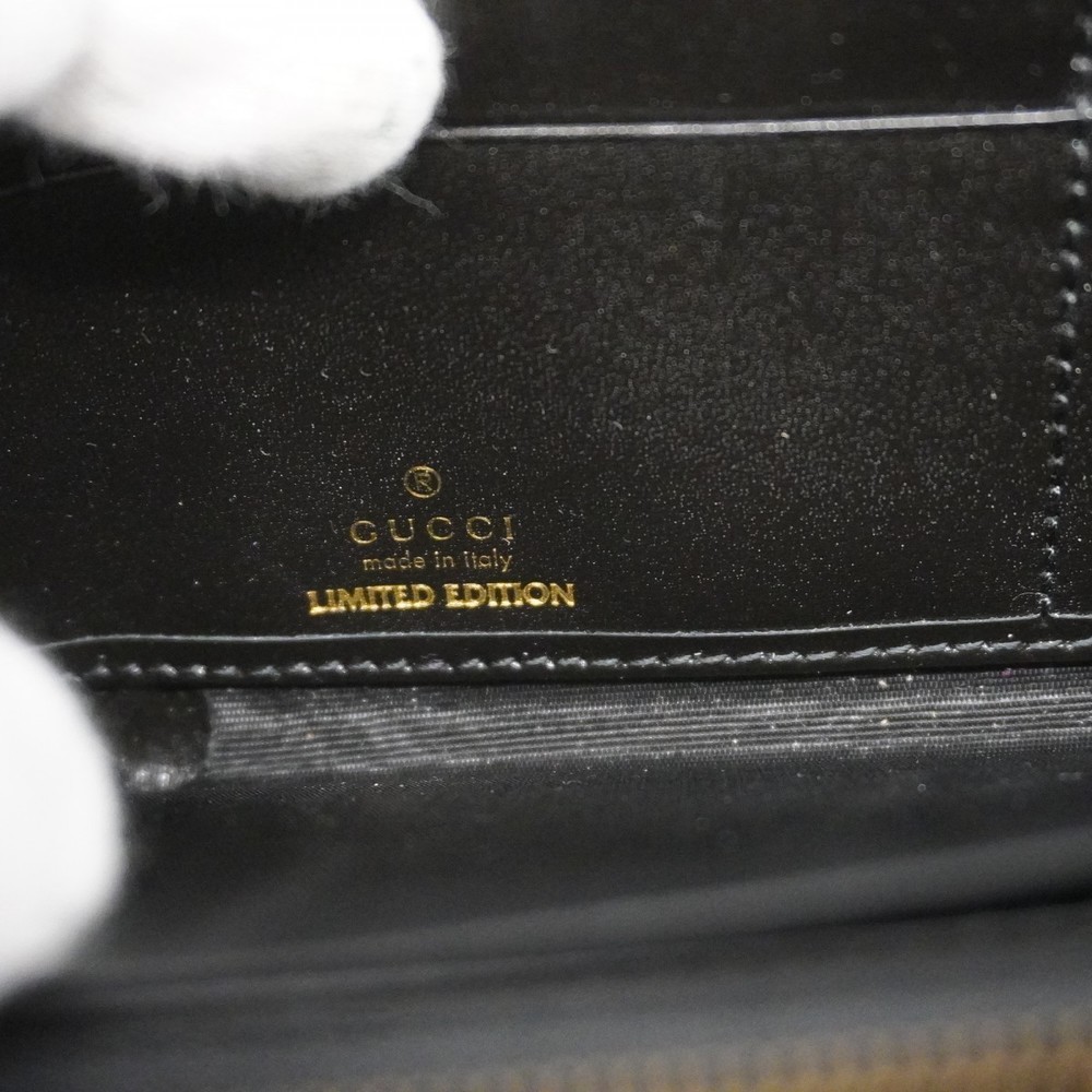 Gucci Marmont Long Wallet Leather Python Black - image 4